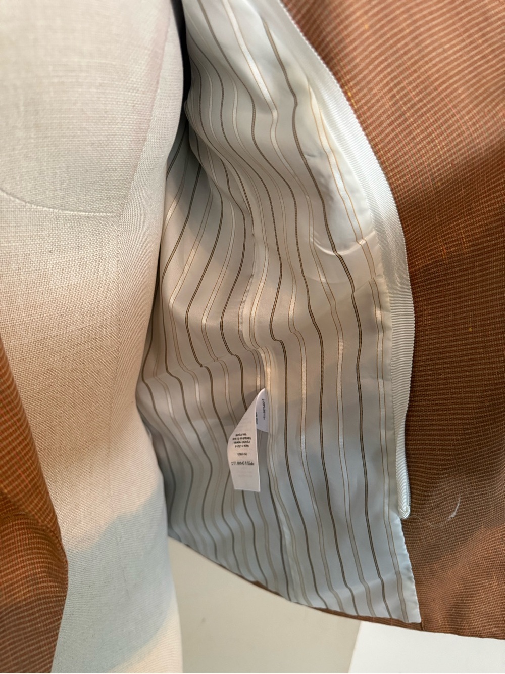 Veronica Beard Camel/Tan Single-Button Textured Blazer - Picture 15 of 15